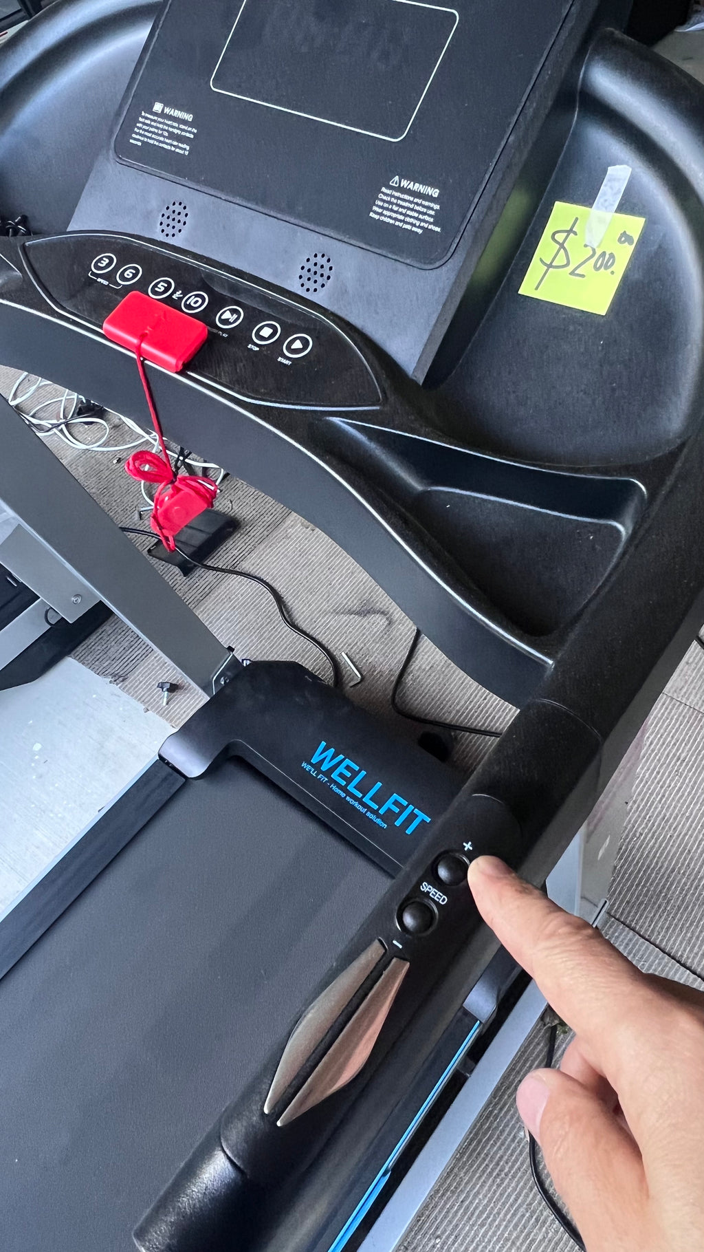 WELLFIT Auto Incline Folding Treadmill