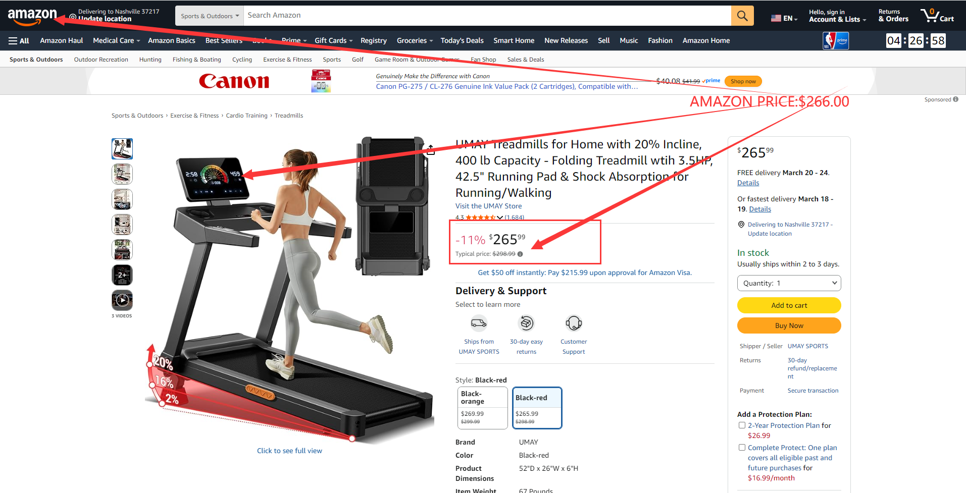 Heavy Duty Folding Treadmill