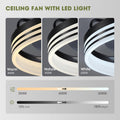 20" Modern Ceiling Fan with LED Light – Remote Control