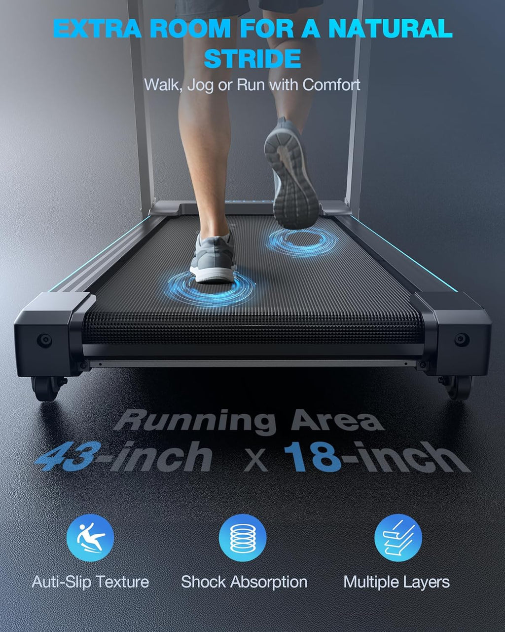 WELLFIT Auto Incline Treadmill